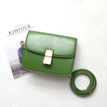 Load image into Gallery viewer, Classic box shaped ladies shoulder bag