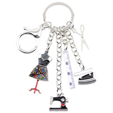 Load image into Gallery viewer, Sewing Machine Tools Scissor Bag Charm