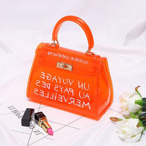 Clear Candy Colour Shoulder Bags