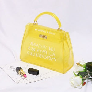 Clear Candy Colour Shoulder Bags