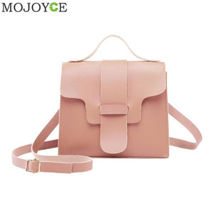 Plain Soft Sweet Clamshell Shoulder Handbag