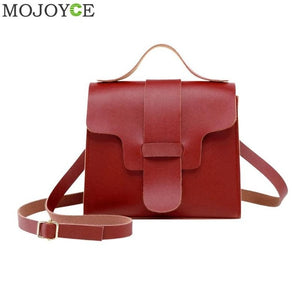 Plain Soft Sweet Clamshell Shoulder Handbag