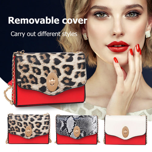 Detachable Snake/Leopard/Plain Print Casual Fashion Shoulder Bags